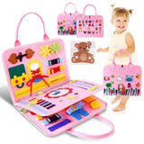 Montessori Activity Board for Toddler Development | Engaging Learning Toys for Fine Motor Skills & Sensory Play
