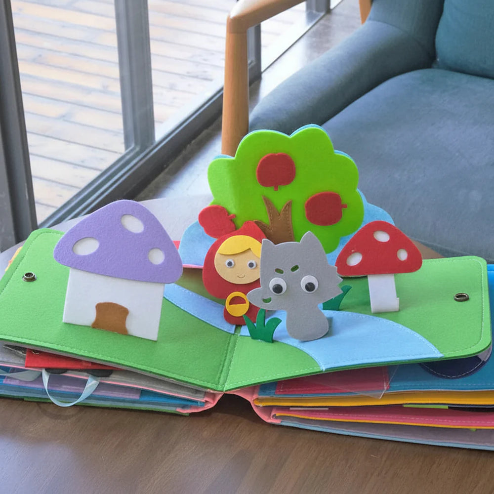 Busy Book Montessori Felt Activity Book Toddler Learning