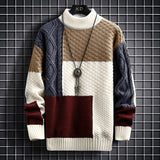 **Alice™ Eleganter Patchwork-Pullover für Damen – Stilvoller, Bequemer Strickpullover mit Einzigartigem Design**