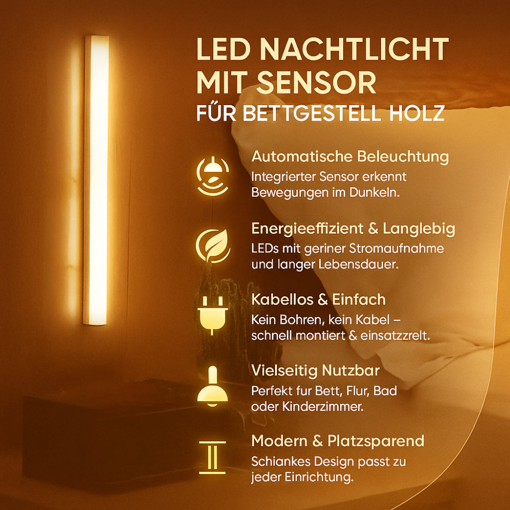 Motion Sensor Light for Wall Mounting, LED Night Light with Warm Glow