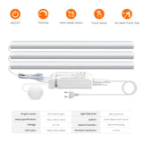 Motion Sensor LED Under-Cabinet Light – Dimmable Touch Control, 12V & Aluminum Body