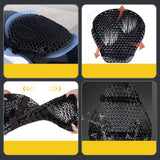 Kalsten | HoneyRide – 3D Honeycomb Shock-Relief Motorcycle Seat Cushion