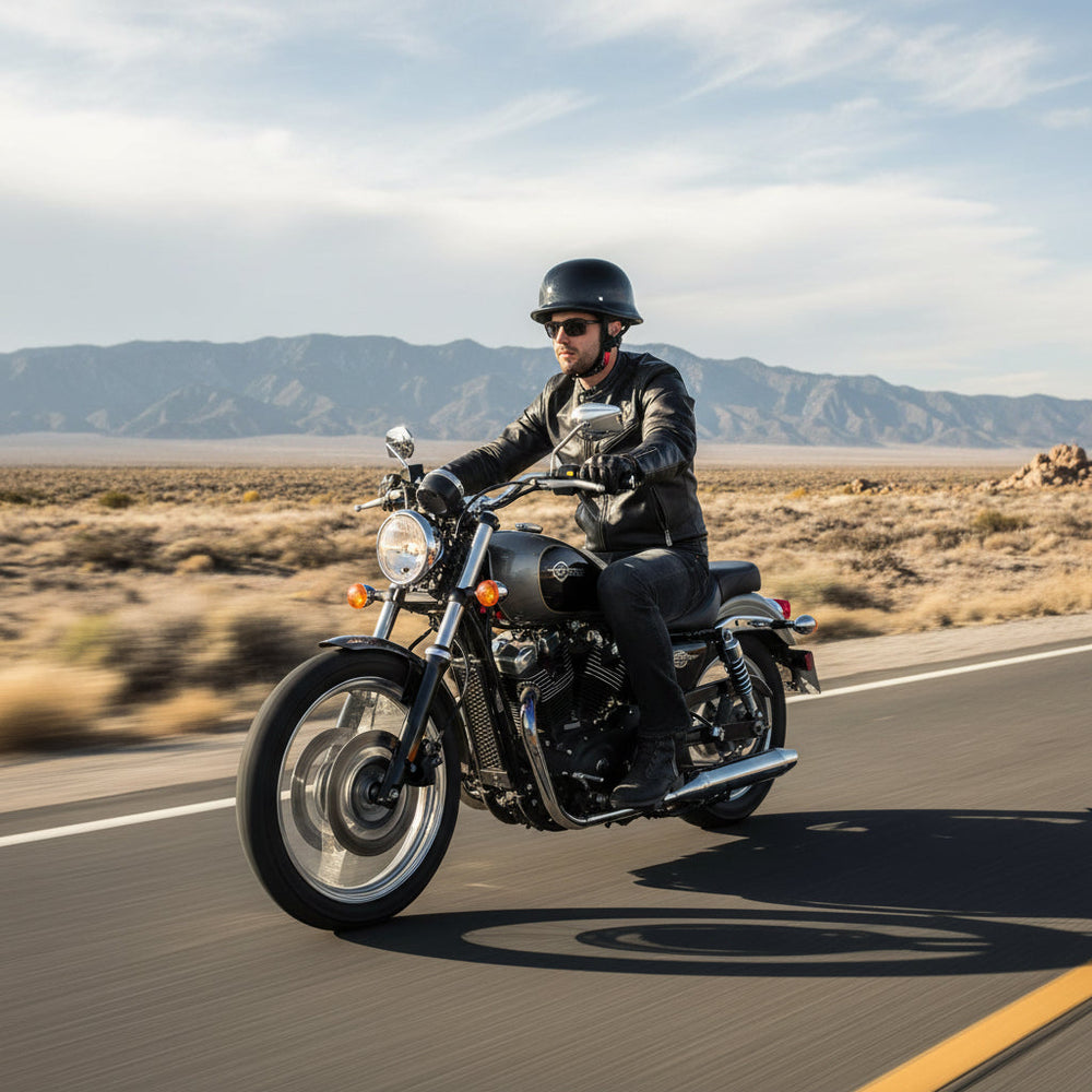 Motorcycle Helmet Safety Dot Approved Half Face Design