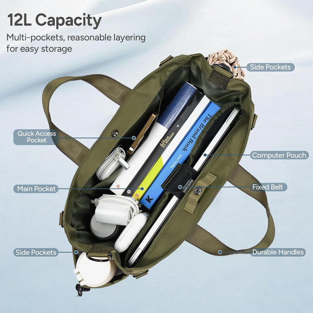 MetroCarry Multi-Compartment Laptop Tote Bag with Adjustable Strap - Stylish & Functional Design for Work & Travel