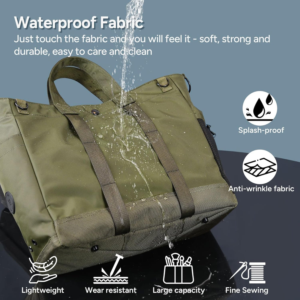 MetroCarry Multi-Compartment Laptop Tote Bag with Adjustable Strap - Stylish & Functional Design for Work & Travel