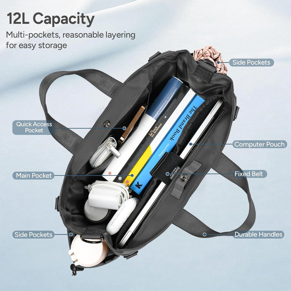 MetroCarry Multi-Compartment Laptop Tote Bag with Adjustable Strap - Stylish & Functional Design for Work & Travel