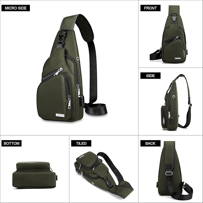 WaveSling Multifunctional Waterproof Sling Bag - Versatile, Durable, and Stylish for Outdoor Adventures