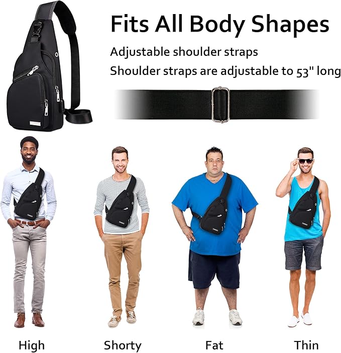 WaveSling Multifunctional Waterproof Sling Bag - Versatile, Durable, and Stylish for Outdoor Adventures