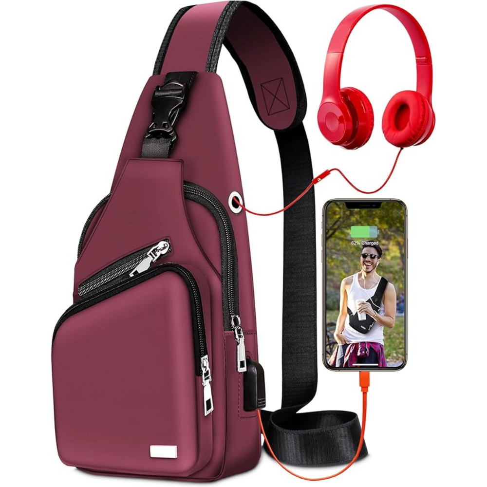 WaveSling Multifunctional Waterproof Sling Bag - Versatile, Durable, and Stylish for Outdoor Adventures