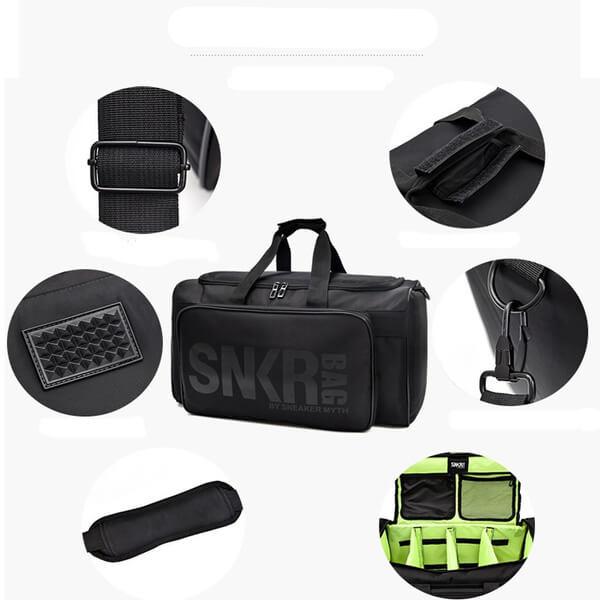 Water-Resistant Multi-Compartment Travel Bag for Sneakers & Gear - Perfect for Sports & Gym