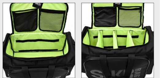 Water-Resistant Multi-Compartment Travel Bag for Sneakers & Gear - Perfect for Sports & Gym
