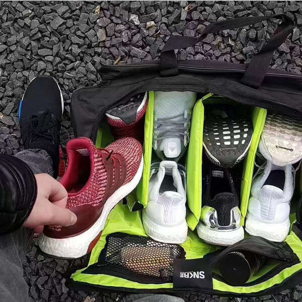 Water-Resistant Multi-Compartment Travel Bag for Sneakers & Gear - Perfect for Sports & Gym