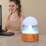 CalmCloud Mushroom Cloud Rain Humidifier - Ultrasonic Mist Maker for Relaxation & Air Purification