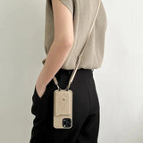 Urban Chic Leather Crossbody Phone Case