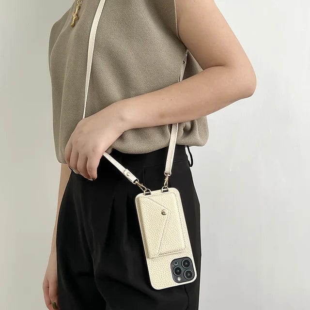 Urban Chic Leather Crossbody Phone Case