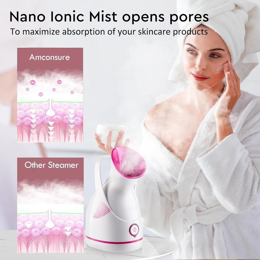 Revitalizing Nano Ionic Facial Steamer – Deep Cleansing & Hydrating Skin Treatment for Radiant Complexion!
