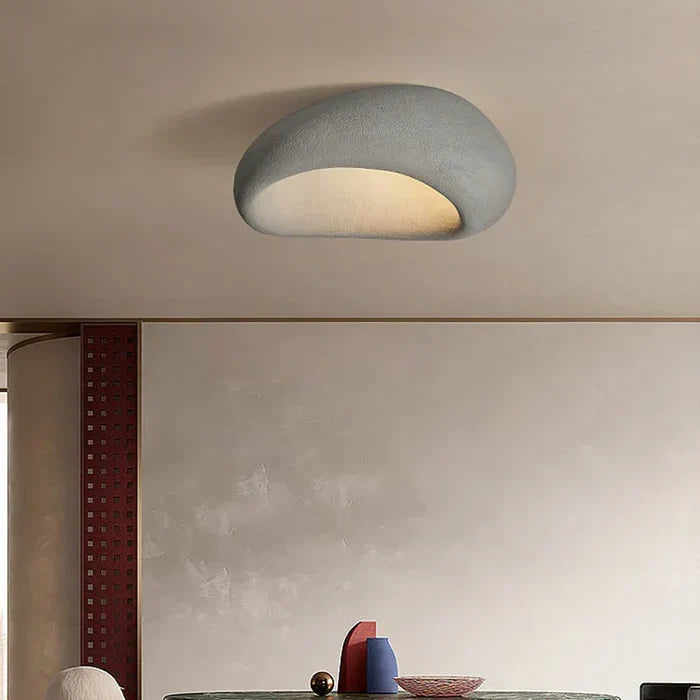 SereneAura Natural Wabi Sabi Ceiling Lamp | Rustic Elegance for Tranquil Spaces