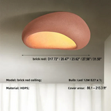 SereneAura Natural Wabi Sabi Ceiling Lamp | Rustic Elegance for Tranquil Spaces
