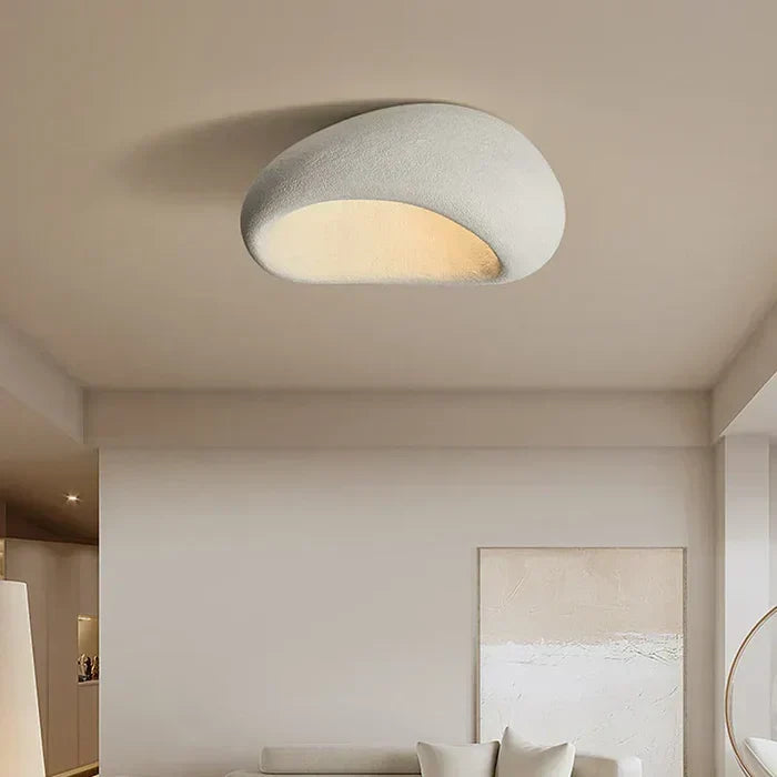 SereneAura Natural Wabi Sabi Ceiling Lamp | Rustic Elegance for Tranquil Spaces