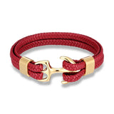 Men's Nautical Anchor Leather Bracelet | Stylish Maritime-Inspired Jewelry for Him
