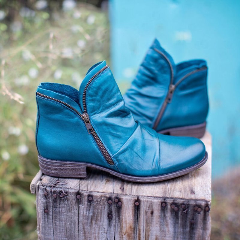 Cozy Ruched Ankle Boots for Women - Stylish & Comfortable Footwear for Fall & Winter