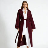 Women's belted trench coat, view 1