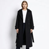 Women's belted trench coat, view 2