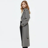 Women's belted trench coat, view 4