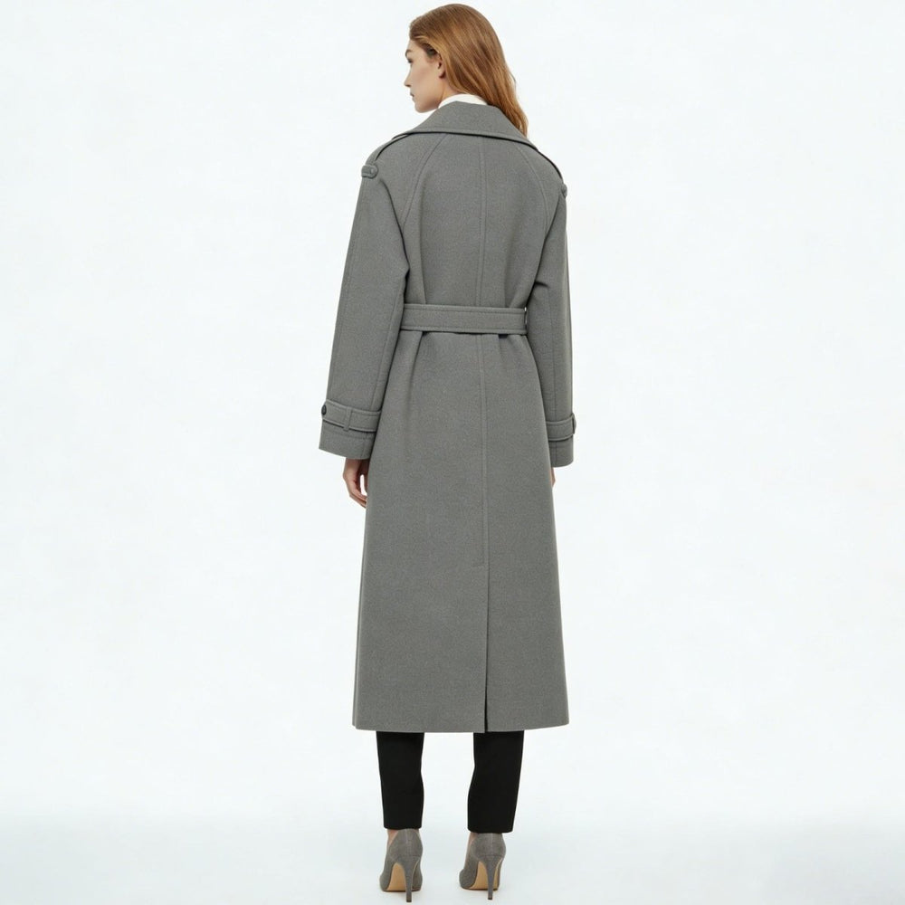 Women's belted trench coat, view 5