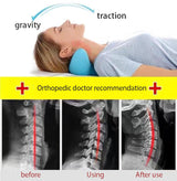 Neck and Shoulder Stretcher - Cervical Traction Massage Cushion for Spinal Alignment & Pain Relief