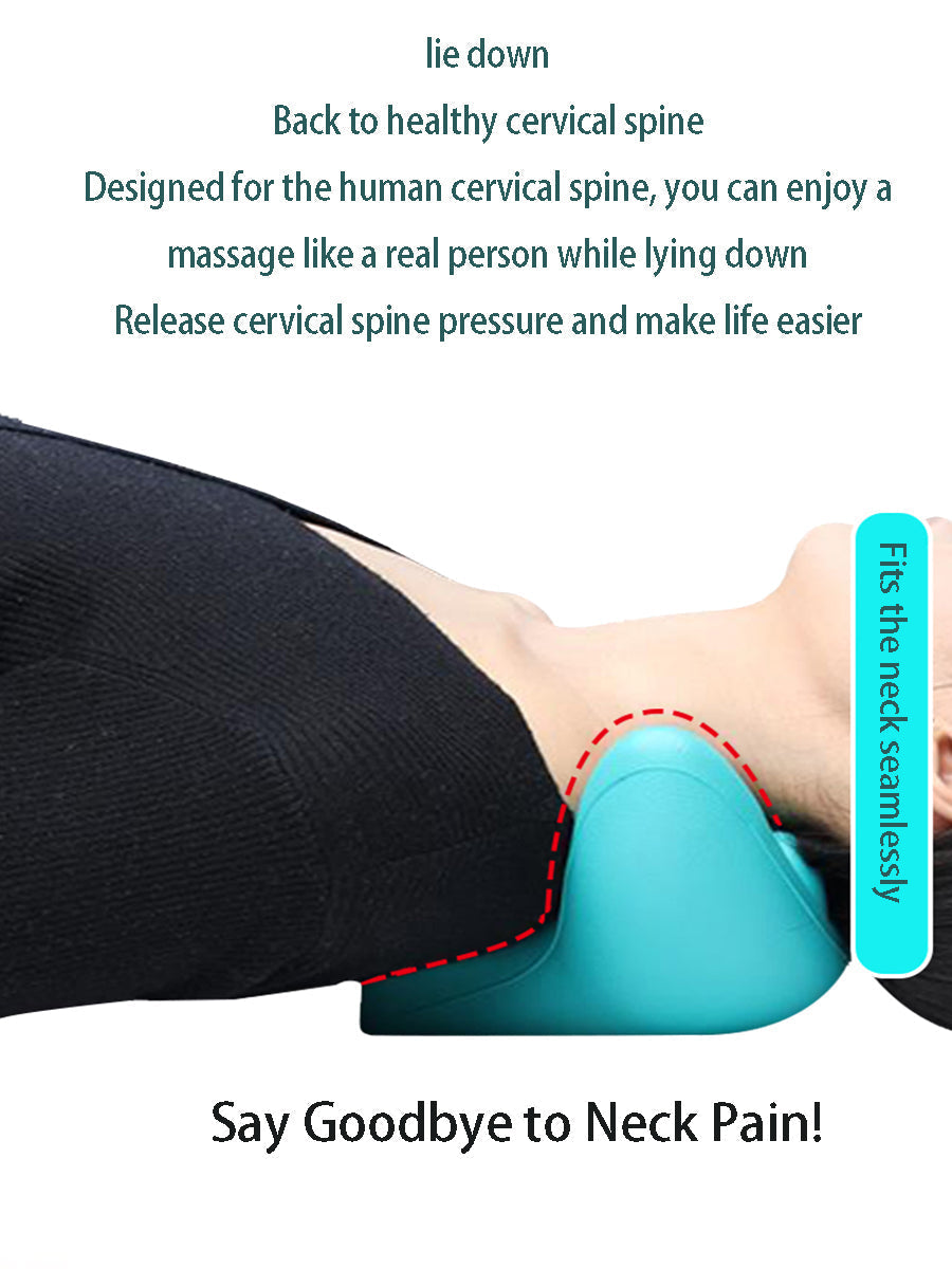 Neck and Shoulder Stretcher - Cervical Traction Massage Cushion for Spinal Alignment & Pain Relief