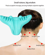 Neck and Shoulder Stretcher - Cervical Traction Massage Cushion for Spinal Alignment & Pain Relief