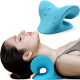 Neck and Shoulder Stretcher - Cervical Traction Massage Cushion for Spinal Alignment & Pain Relief