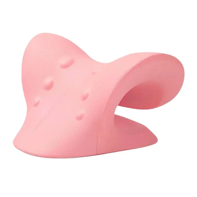 Neck and Shoulder Stretcher - Cervical Traction Massage Cushion for Spinal Alignment & Pain Relief