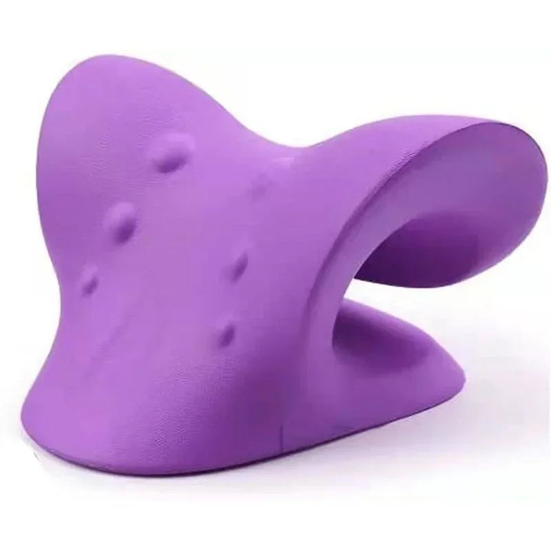 Neck and Shoulder Stretcher - Cervical Traction Massage Cushion for Spinal Alignment & Pain Relief