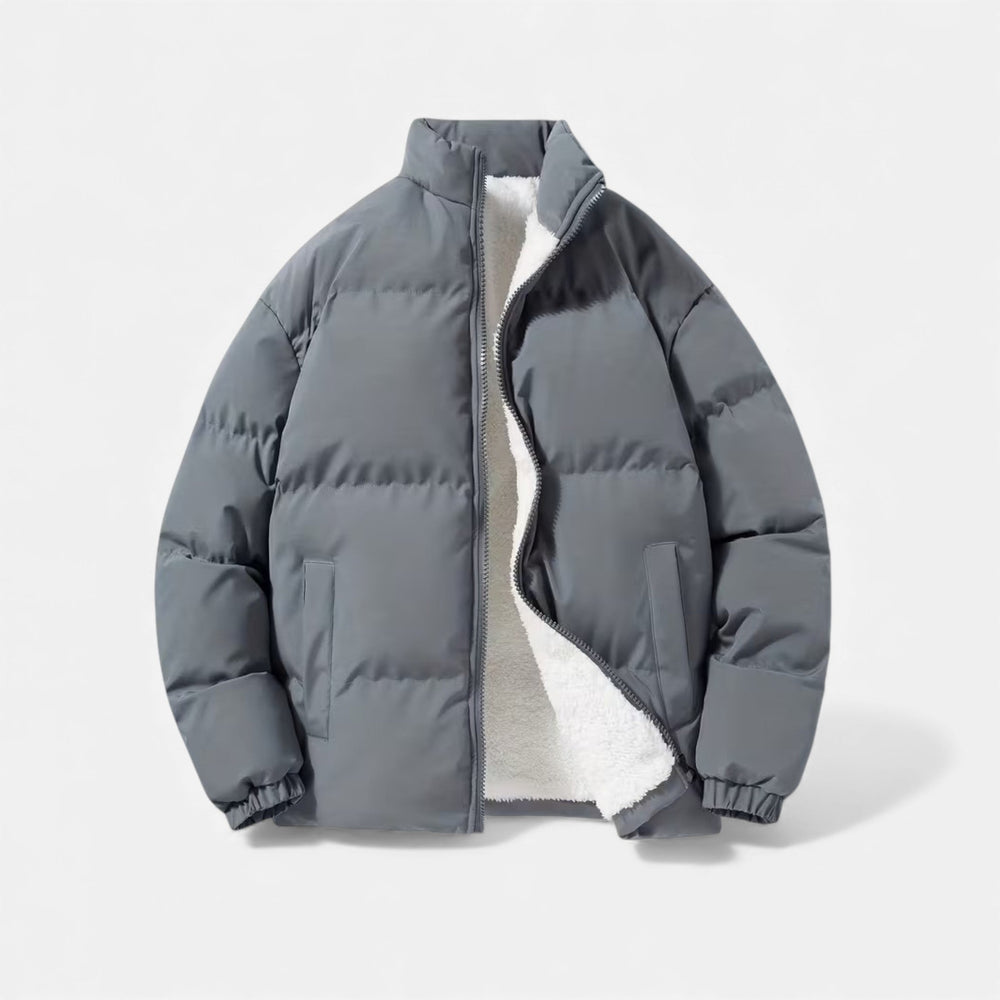 Men's quilted puffer jacket, view 1