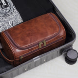 BowLift | TravelTrek Luxury Bag – Leather Toiletry Bag with Waterproof Lining and YKK Zippers