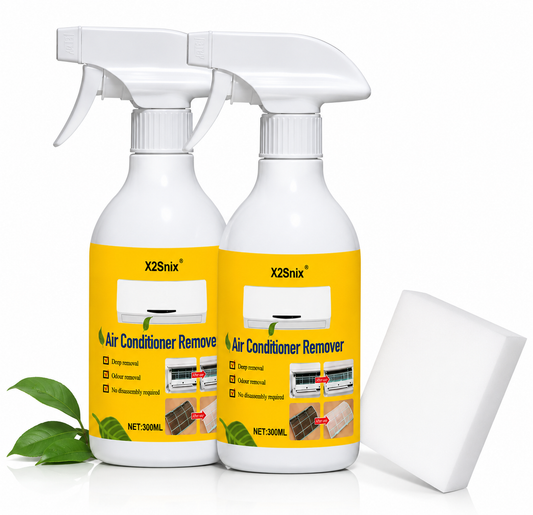 Air Conditioner Cleaner &amp; Sponge Set – 2-Bottle Pack, Deep Cleaning Kit