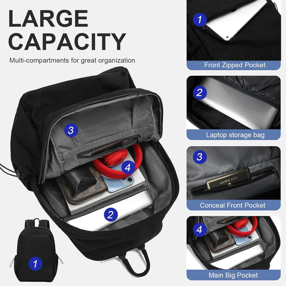Lightweight Water-Resistant Laptop & Travel Backpack with Organized Compartments - Perfect for Commuting & Adventure