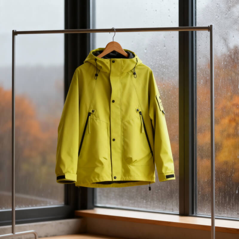 Men's hooded coat, view 2