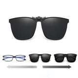 Premium Polarized Flip-Up Clip-On Sunglasses - UV Protection & Stylish Design