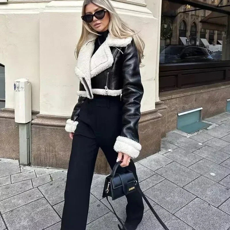 Women's cropped coat, view 1