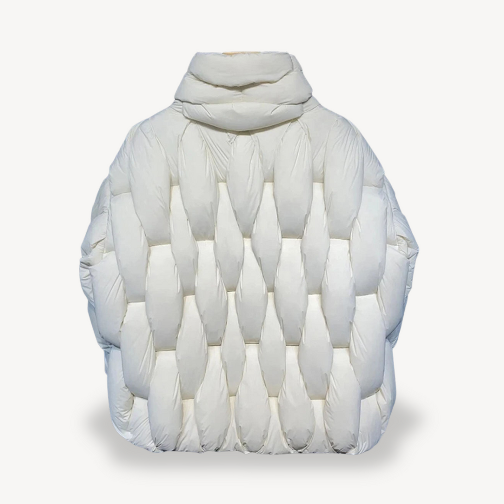 Women's zip-up puffer jacket, view 1