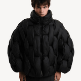 Women's zip-up puffer jacket, view 2