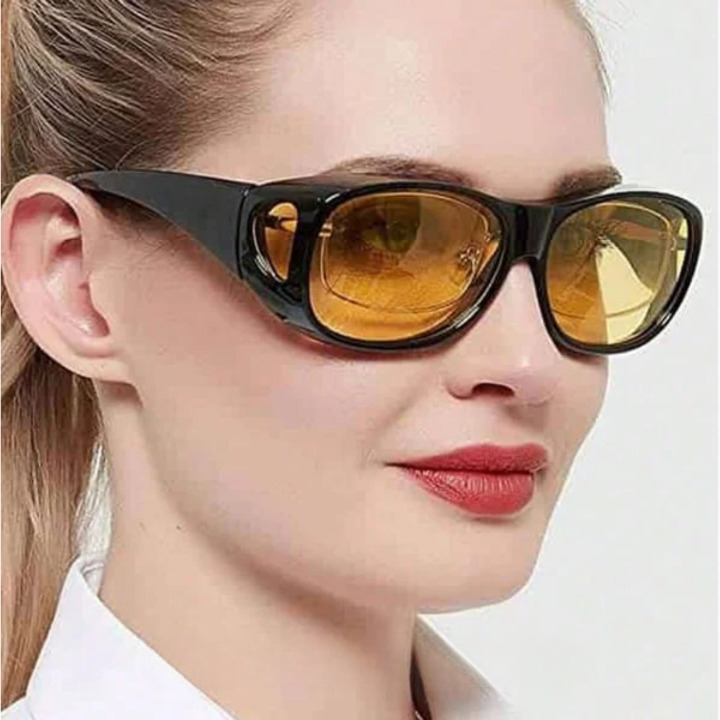 Night Vision Glasses with GlareCut Technology for Safe Nighttime Driving - Anti-Glare, UV Protection, Lightweight Design
