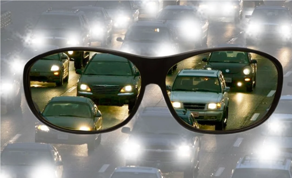 Night Vision Glasses with GlareCut Technology for Safe Nighttime Driving - Anti-Glare, UV Protection, Lightweight Design