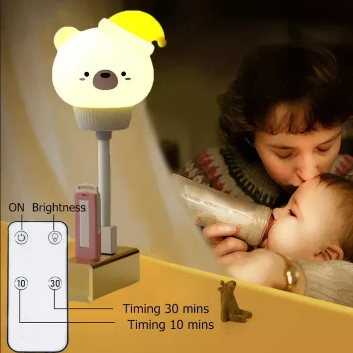 CuddleLight Nightlight with Adjustable Timer - Soft Glow for Sleep & Comfort