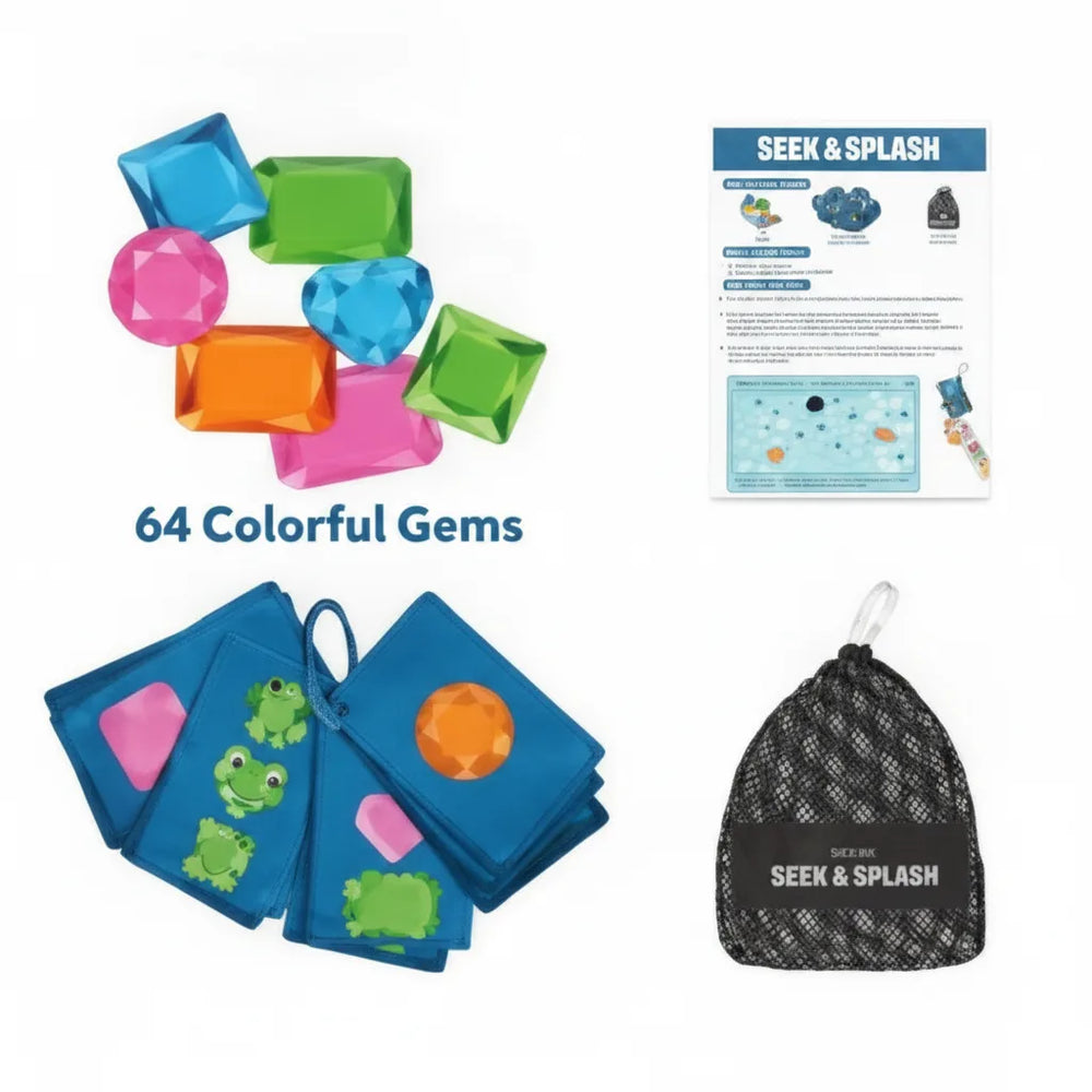 Optimized Product Title: "Unterwasser-Pool-Schatzsuche Spielset mit wasserdichten Edelsteinen & Schatzkarten – Spaß für Kinder im Schwimmbad" 

This title includes relevant keywords while enhancing clarity and appeal for potential buyers.