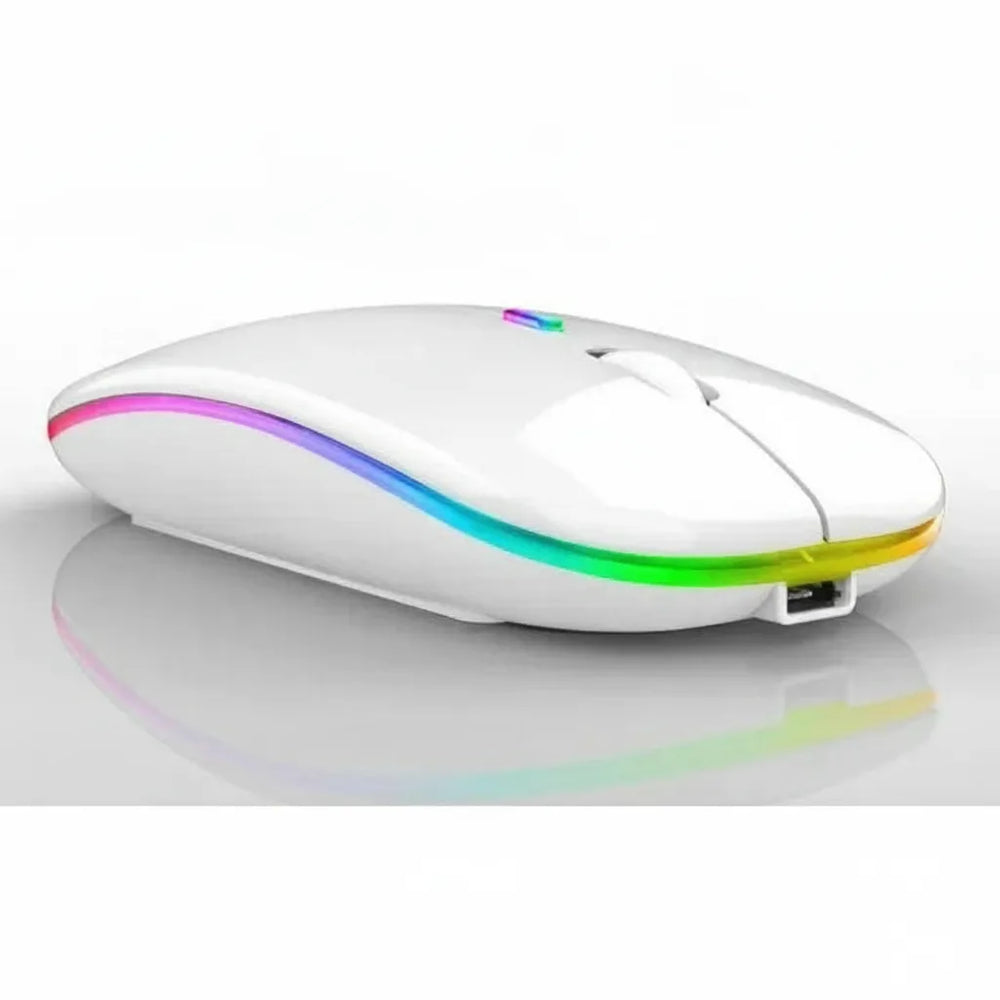 Enhanced Product Title: "Kabellose RGB-LED-Maus – Akku-betrieben, keine Batterien erforderlich" 

This title emphasizes key features and improves clarity for better visibility in Google Shopping.
