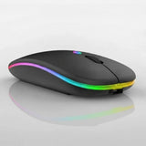 Enhanced Product Title: "Kabellose RGB-LED-Maus – Akku-betrieben, keine Batterien erforderlich" 

This title emphasizes key features and improves clarity for better visibility in Google Shopping.